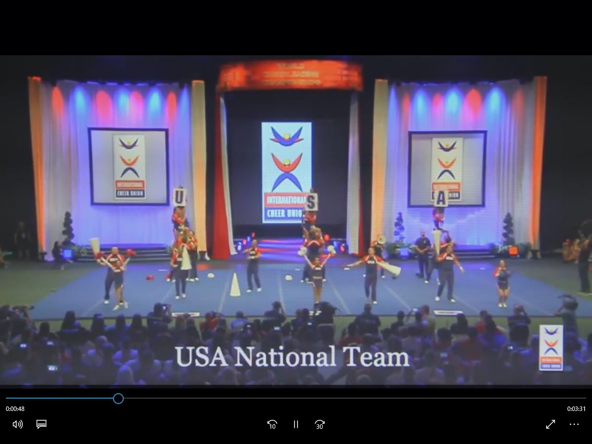 USA National Team - 2016 International cheer union - Coed Premier